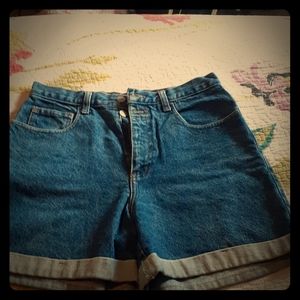High Waisted denim shorts